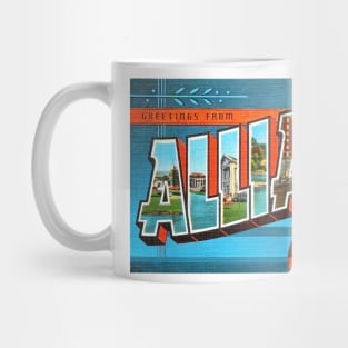 Greetings from Alliance, Ohio - Vintage Large Letter Postcard Mug